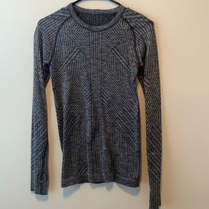 Women's Lululemon RestLess Pullover Long Sleeve Crew Neck Top Black (2) No Tags
